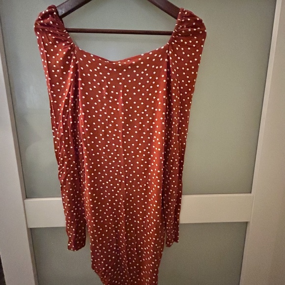 Polka-dot Cotton Bodycon Dress - Picture 2 of 3